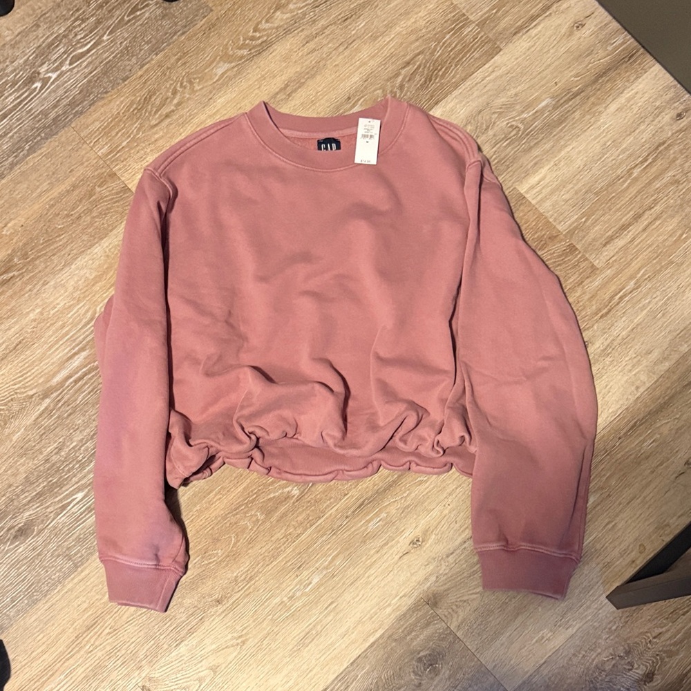 GAP Women's Dusty Rose Crew Neck Sweater